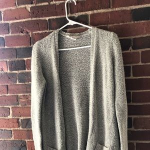 XS Gray Workshop Fuzzy Sweater
